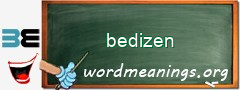 WordMeaning blackboard for bedizen